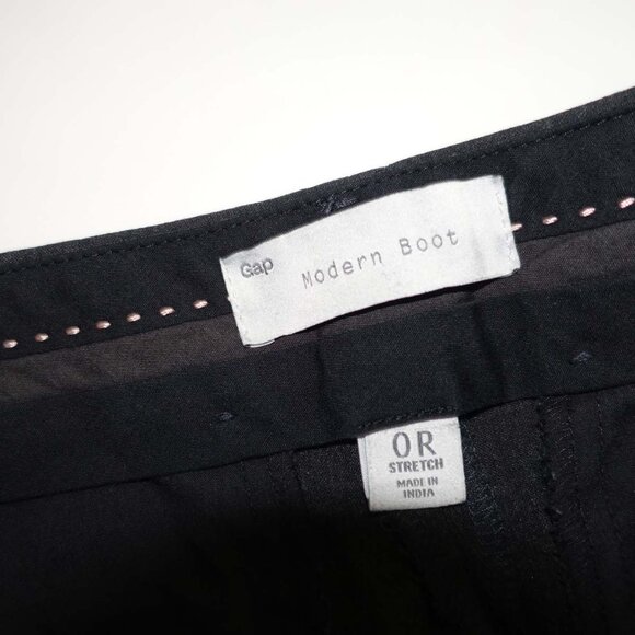 Gap Women's Modern Boot Cut Dress Pants Size 0 Regular Charcoal Gray 31" Inseam - Picture 3 of 6